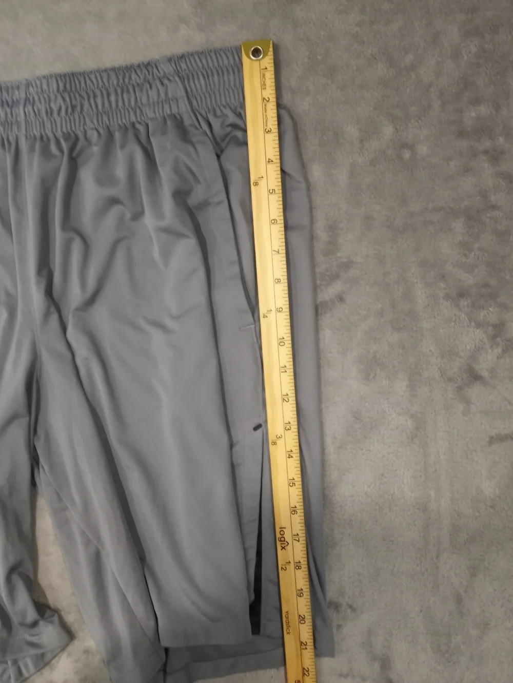 Jordan Light Gray Men's Athletic Shorts with Jump Logo Size XXL